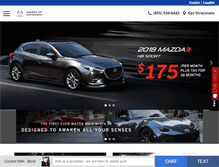 Tablet Screenshot of mazdaofescondido.com